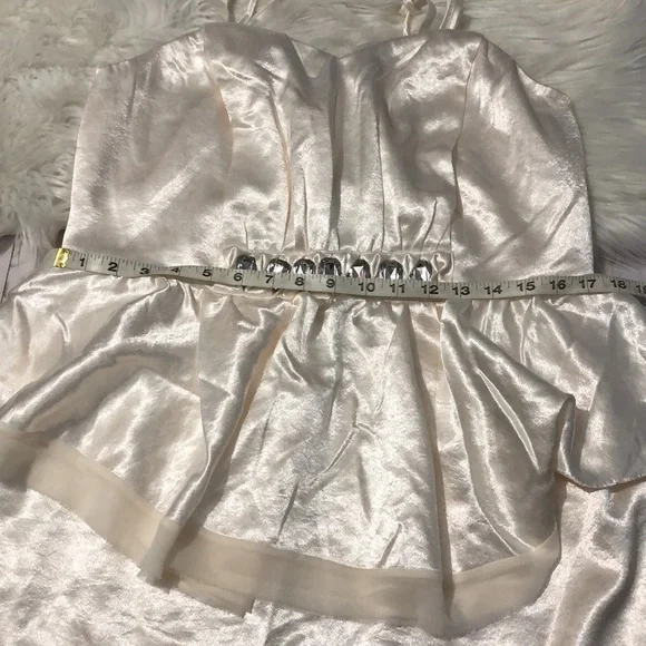 Isabel Toledo Ivory Peplum Dress size 16 NWT - Picture 6 of 12